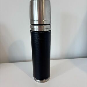 Starbucks Barista stainless steel Thermos leather wrapped 16 ounce insulated